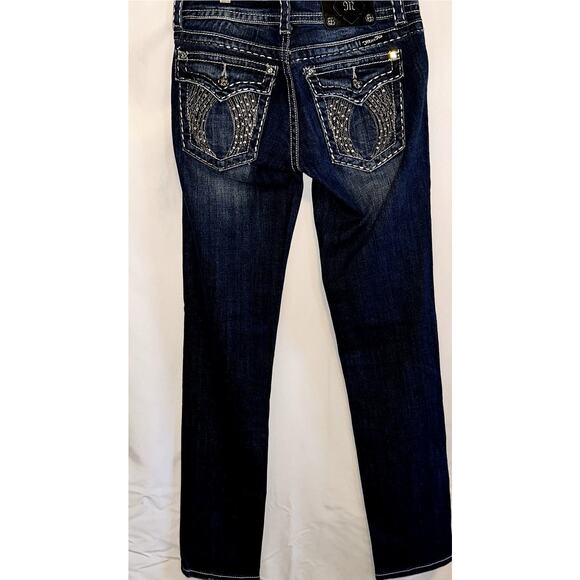 Miss Me Women's Size 28 Skinny Angle Wings Flap Pocket Rhinestone JP60035 Jeans - Picture 7 of 11